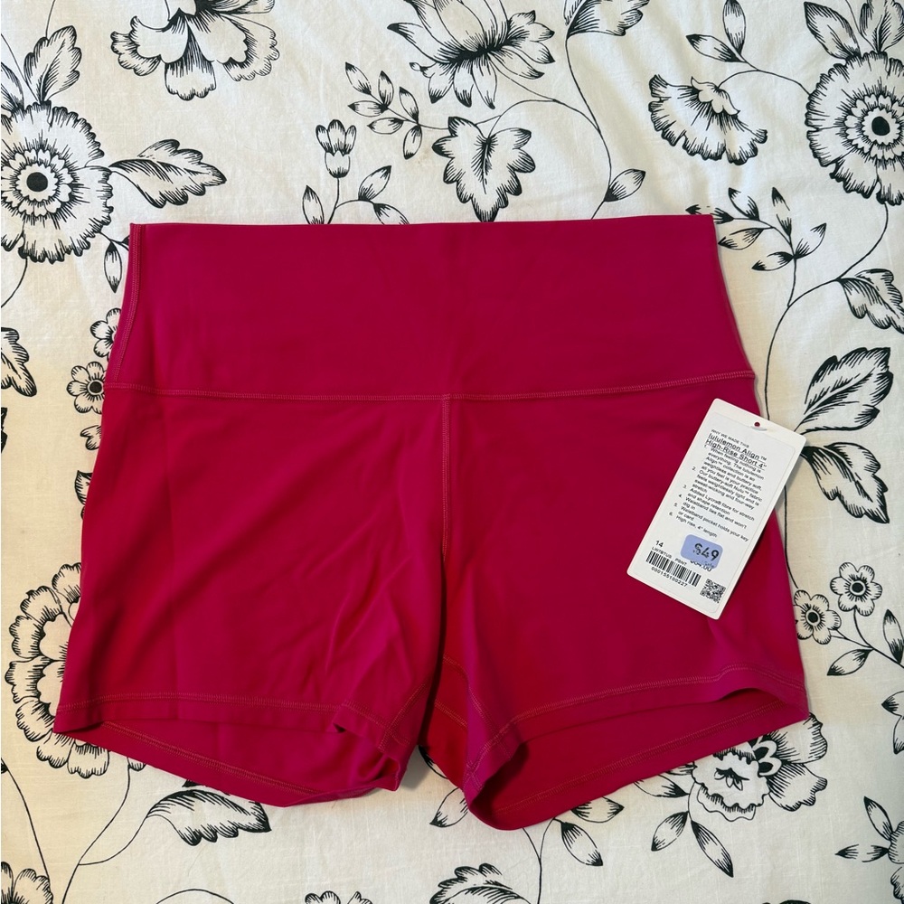 Lululemon Align™ High-Rise Short 4” – Pink – Size 14